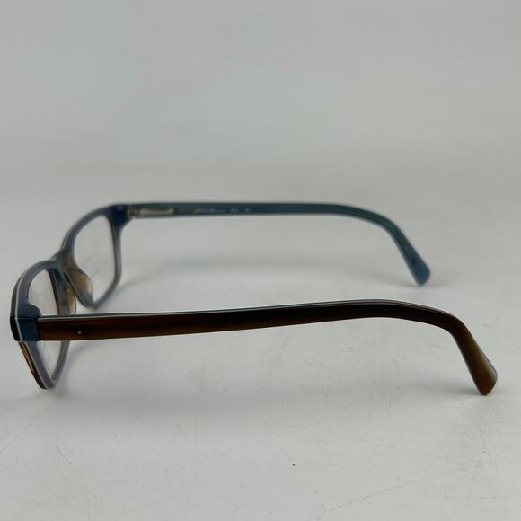 Eddie Bauer 8281 Eyeglasses Frame Mens Blonde Blue Plastic Full Rim 48-18-140mm - Picture 3 of 10